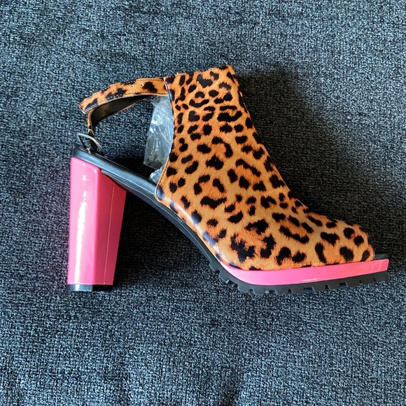 jolimall Shoes - Jolimall Cheetah Platform Shoes